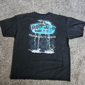 Ron Jon Surf Shop Panama City Beach Double-Sided Black XL Short Sleeve Shirt